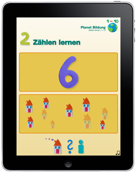 Lern-App Mathe, Zählen lernen für Kinder, Lernspiele, Apps für iPad