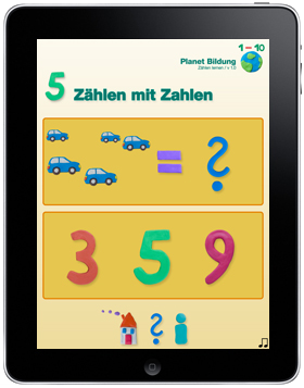 Lern-App Mathe, Zählen lernen für Kinder, Lernspiele, Apps für iPad