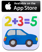 iPad app - Math for Kids - Learn arithmetic, available on the app store