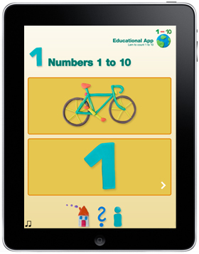 educational iPad app for children - lern to count