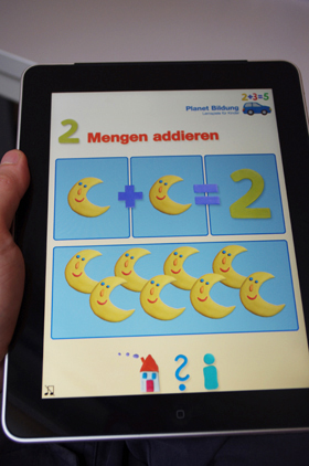L'application Apprendre à calculer, iPad app